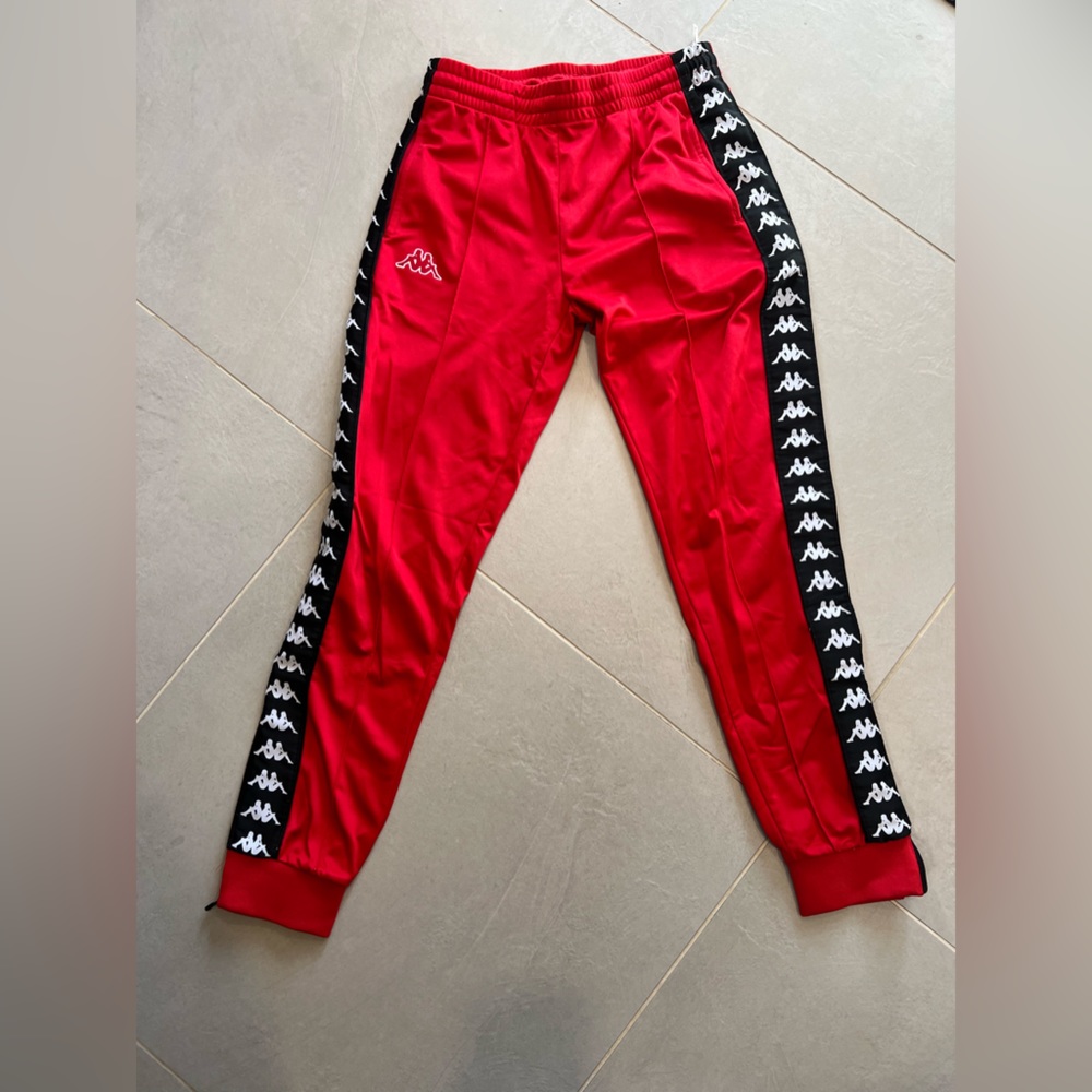 men kappa red pants